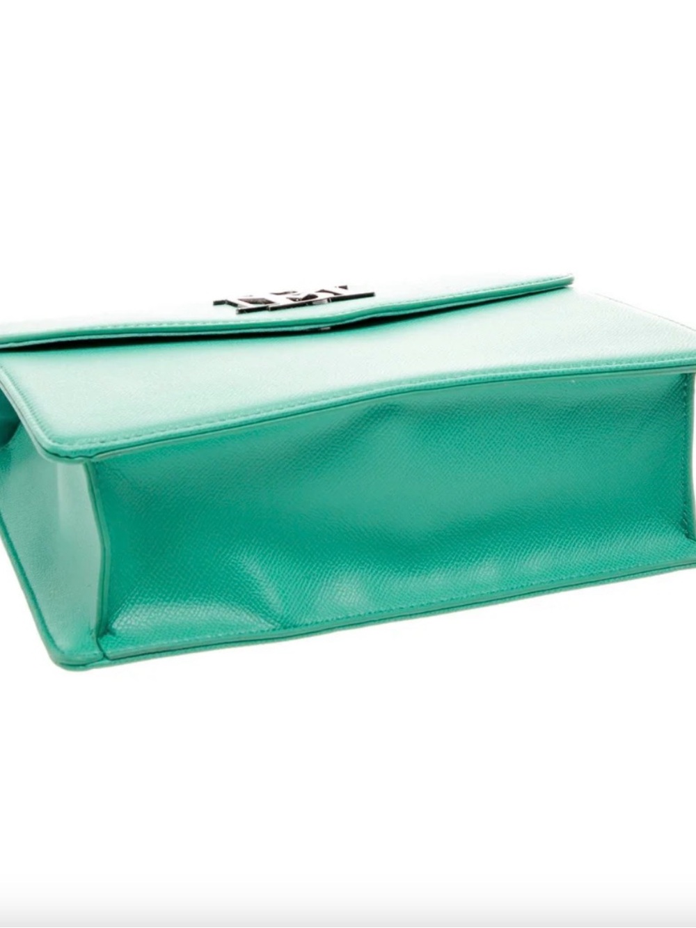 Badgley Mischka Teal Top-Handle Satchel - Picture 4 of 5